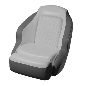 TACO-Marine-TACO-Anclote-Diamond-Bucket-Seat---White-Grey---BA1-25WHT-GRY BA1-25WHT-GRY