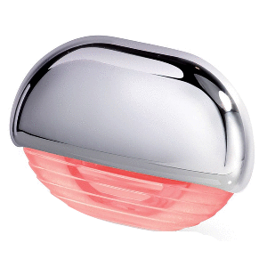 HELLA-MARINE-Hella-Marine-Easy-Fit-Step-Lamp---Red-w-Chrome-Cap---958126201 958126201