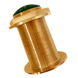Echonautics Bronze Low-Profile Thru-Hull High-Frequency CHIRP Transducer - 600W, 18&deg; Tilt, 130-210kHz
