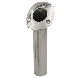 C.E.-Smith-70-Series-Standard-Flush-Mount-Rod-Holder---30-Degree---Stainless-Steel---Cast-Bottom---Black-Liner---536720C 536720C