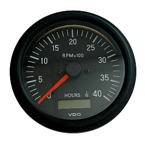 VDO-Cockpit-International-Gen-II-4K-RPM-Tachometer-w-Hourmeter---333-93500 333-93500