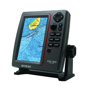 SI-TEX Standalone 7&rdquo; GPS Chart Plotter System w/Color LCD, External GPS Antenna & C-MAP 4D Card - SVS-760C+