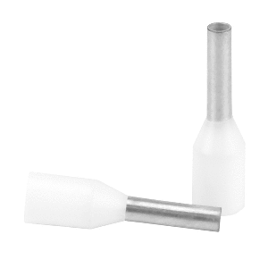 Pacer-Group-Pacer-White-18-20-AWG-Wire-Ferrule---6mm-Length---25-Pack---TFRL20-6MM-25 TFRL20-6MM-25