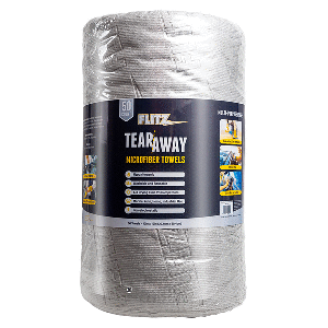 Flitz-12inchx12inch-Tear-Away-Microfiber-Towels---50-Count---Grey---MC300R MC300R
