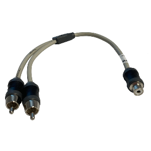MARINE-AUDIO-Marine-Audio-Adapter-RCA-Twisted-Pair-Y-Adapter---1-Female-to-2-Male---VMCRCA1F2M VMCRCA1F2M