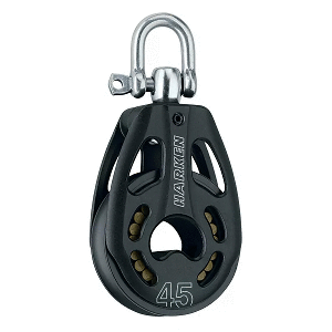 Harken-45mm-Aluminum-Black-Magic-Air-Block-w-Swivel---3391 3391