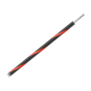Pacer-Group-Pacer-16-AWG-Gauge-Striped-Marine-Wire-500ft-Spool---Black-w-Red-Stripe---WUL16BK-2-500 WUL16BK-2-500