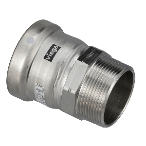 Viega-MegaPress-316-FKM-MPT-Adapter---2-1-2inch-x-2-1-2inch-(MPT)---98300 98300