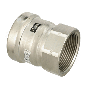 Viega-MegaPress-316-FKM-FPT-Adapter---3inch-x-3inch-(FPT)---98320 98320