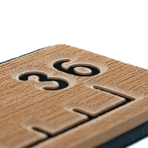 SeaDek-36-Routed-Ruler---6mm---Brushed-Texture---Mocha-Black---53583-80093 53583-80093