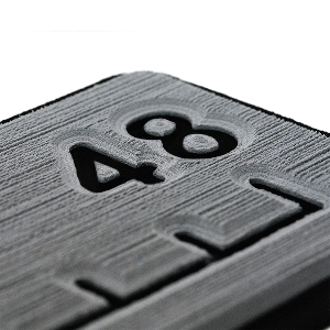 SeaDek-48-Routed-Ruler---6mm---Brushed-Texture---Storm-Grey-Black---53584-80066 53584-80066