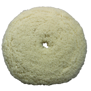 Presta White Wool Aggressive Cutting Pad - 9" - 890141