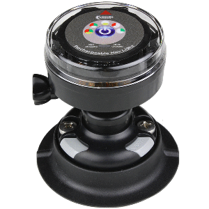 Lunasea-Lighting-Lunasea-Rechargeable-Tri-Color-Portable-Navigation-Light-w-RailBlaza-Quikport-Mount---Black---LLB-72BK-UB-01 LLB-72BK-UB-01