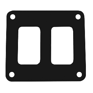 Pacer Switch Panel - 2 Switch & 1 Row - 3" x 2.75" - Black Powder Coated Aluminum