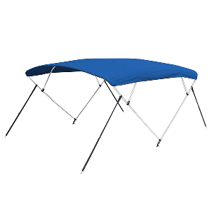 Carver 3 Bow 5487U Bimini Top with Boot - Pacific Blue Acrylic