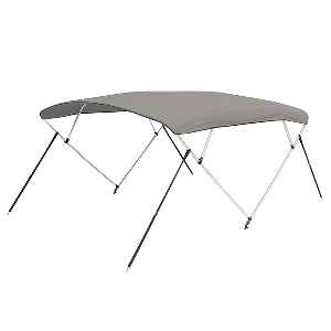 Carver 3 Bow 5481U Bimini Top with Boot - Cadet Grey Acrylic