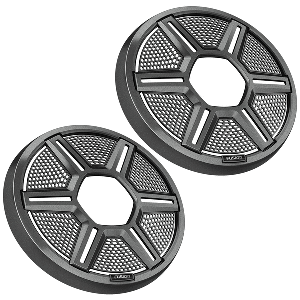Fusion Apollo&trade; 8.8" Shielded Grey Speaker Grilles (Pair) - 010-13292-10