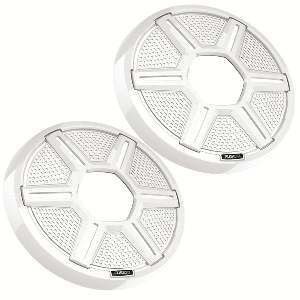 Fusion Apollo&trade; 8.8" Shielded White Speaker Grilles (Pair) - 010-13292-11