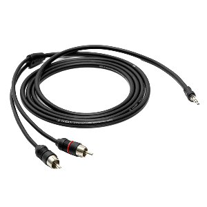 JL-Audio-2-Channel-6ft-Mini-to-RCA-Audio-Interconnect-Cable---XD-MINIRCA-6---010-13458-00 010-13458-00