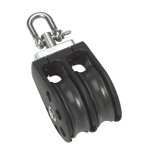Barton-Marine-Size-3-45mm-Plain-Bearing-Pulley-Block-Double-w-Swivel---N03230 N03230