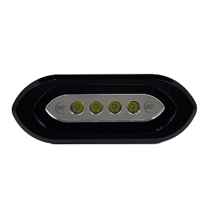 Shadow-Caster-LED-Lighting-Shadow-Caster-Flush-Mount-Spreader-Light---Black-Housing---White---SCM-SLF4X-GW-BK SCM-SLF4X-GW-BK