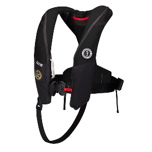 Mustang Atlas 190 DLX Open Ocean Inflatable PFD - Black CD-107218