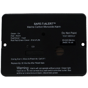 Safe-T-Alert-62-Series-Marine-Carbon-Monoxide-Alarm---24V-Flush-Mount---Black---62-542-BL-MARINE-24V 62-542-BL-MARINE-24V