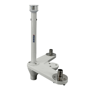 Seaview Triple Mount Adapter w/C5 Certified LED Light 12" Post &amp; Threaded 1"-14 Thread Bases f/GPS Units