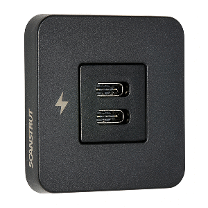 Scanstrut-TILE-USB-C-Interior-Charging-Socket---12-24V---Black-Bezel---SC-TILE-20 SC-TILE-20
