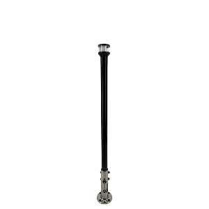 Seaview 12" Manually Folding Light Post w/316 Stainless Steel Base & LTBLED12C5 Navigation Light - Black