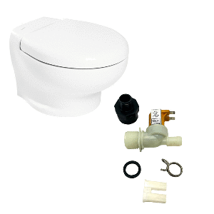 Thetford Marine Thetford Nano Touch Compact Toilet Freshwater Kit - 24V - T-NAN024PW/TSFT/NA-FWKIT