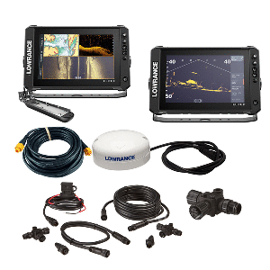 Lowrance Elite&trade; FS 10 BOAT in A BOX w/Active Imaging 3-in-1 - 2 Displays, TD, GPS Antenna, Starter Kit, 25' Ethernet Cable CD-108419