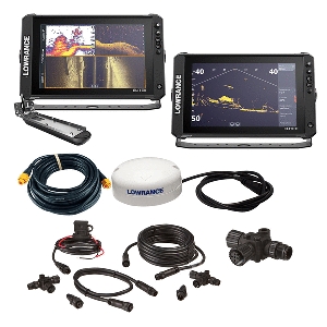 Lowrance Elite&trade; FS 12 BOAT in A BOX with Active Imaging 3-in-1 - 2 Displays, TD, GPS Antenna, Starter Kit, 25' Ethernet Cable CD-108420