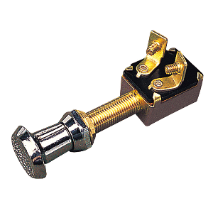 Sea-Dog Two-Position On-Off Push-Pull Switch - Stamped Brass - 420390-1