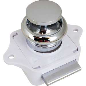 Sea-Dog Push Button Rim Latch - Chrome Plated Brass - 224300-1