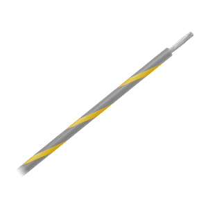 Pacer-Group-Pacer-14-AWG-Gauge-Striped-Marine-Wire-500ft-Spool---Grey-w-Yellow-Stripe---WUL14GY-4-500 WUL14GY-4-500
