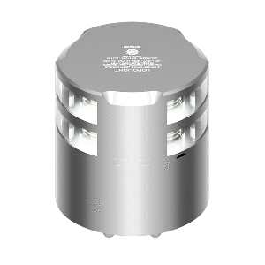 Lopolight 360&deg; Double-Stacked 3nm Masthead Light - Silver Anodized - 300-112G2ST