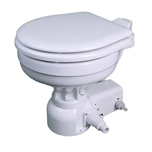 Raritan-Sea-Era-Marine-Size-Pressurized-Freshwater-Toilet-w-Multifunction-Panel---White---12V---162MF01201 162MF01201