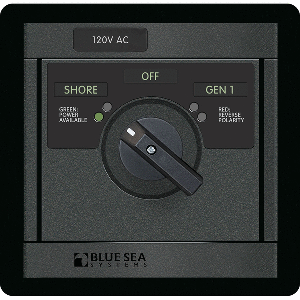 Blue Sea Systems Blue Sea 120v AC Rotary 30A off + 2 Sources - 1481