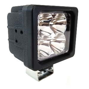 Golight GXL LED Work Light Series Spot Light Fixed Mount w/No Remote - 12V - Black - 4024