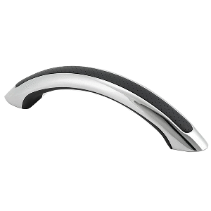 Whitecap 9" Stainless Steel Grab Handle with UV-Resistant Black Vinyl Inlay - S-7104