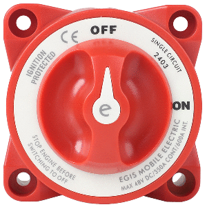 Egis E-Series 350A Battery Switch Off/On