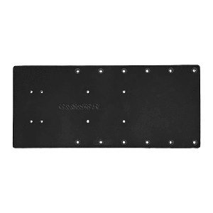 Sea Brackets 18" Straight Trolling Motor Plate - Black