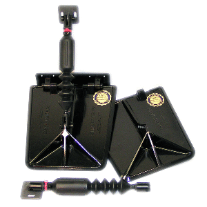 Smart Tab SX Composite Trim Tabs by Lectrotab 9.5&rdquo; x 10&rdquo; f/18'-20&rsquo; Boat w/150 - 240HP - Black