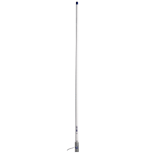 Scout Titan Series 4' White VHF Antenna 3dB Stainless Steel Ferule w/5M RG-58 Includes PL-259