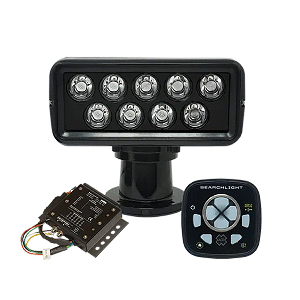 ACR Electronics ACR RCL-100 LED Black Searchlight w/URP-103 Wired Point Pad, URC-104 Master Controller - 1979