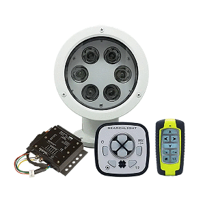 ACR Electronics ACR RCL-50 LED White Searchlight w/URP-103 Wired Point Pad, URC-104 Master Controller & URC-103 Wireless Handheld Remote - 1980