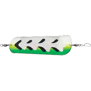 Luhr-Jensen Money Roll Flasher - 8-1/4" - Glow Biohazard