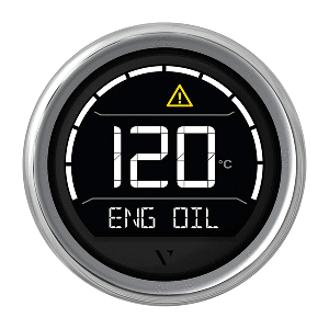 Veratron VL Digital 52 w/Round Chrome Bezel