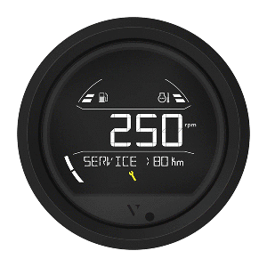 Veratron VL Digital 85 w/Triangular Black Bezel